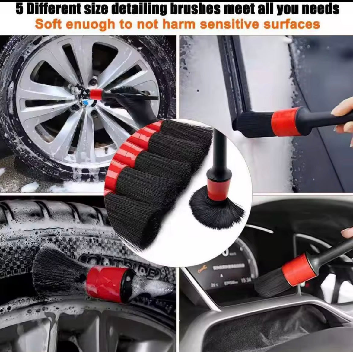 Revora™ Interior Detail Brush Set